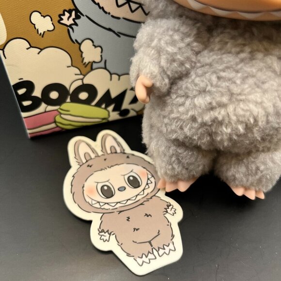 Pop Mart Labubu "Exciting Macaron" Sesame Bean with Box & Authentication Card - Picture 9 of 11